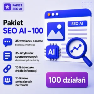 Pakiet SEO AI – 100 działań