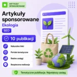 Artykuły sponsorowane Ekologia SEO – 10 publikacji