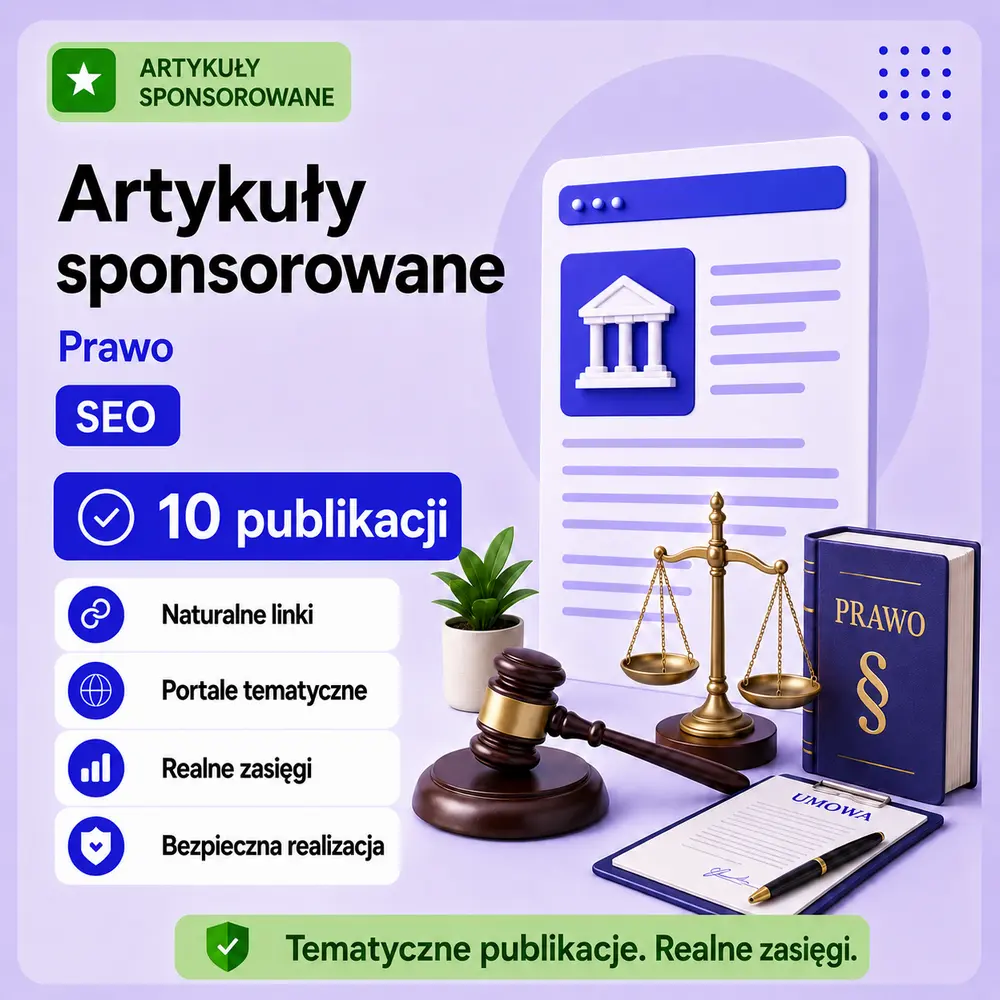 Artykuły sponsorowane Prawo SEO – 10 publikacji