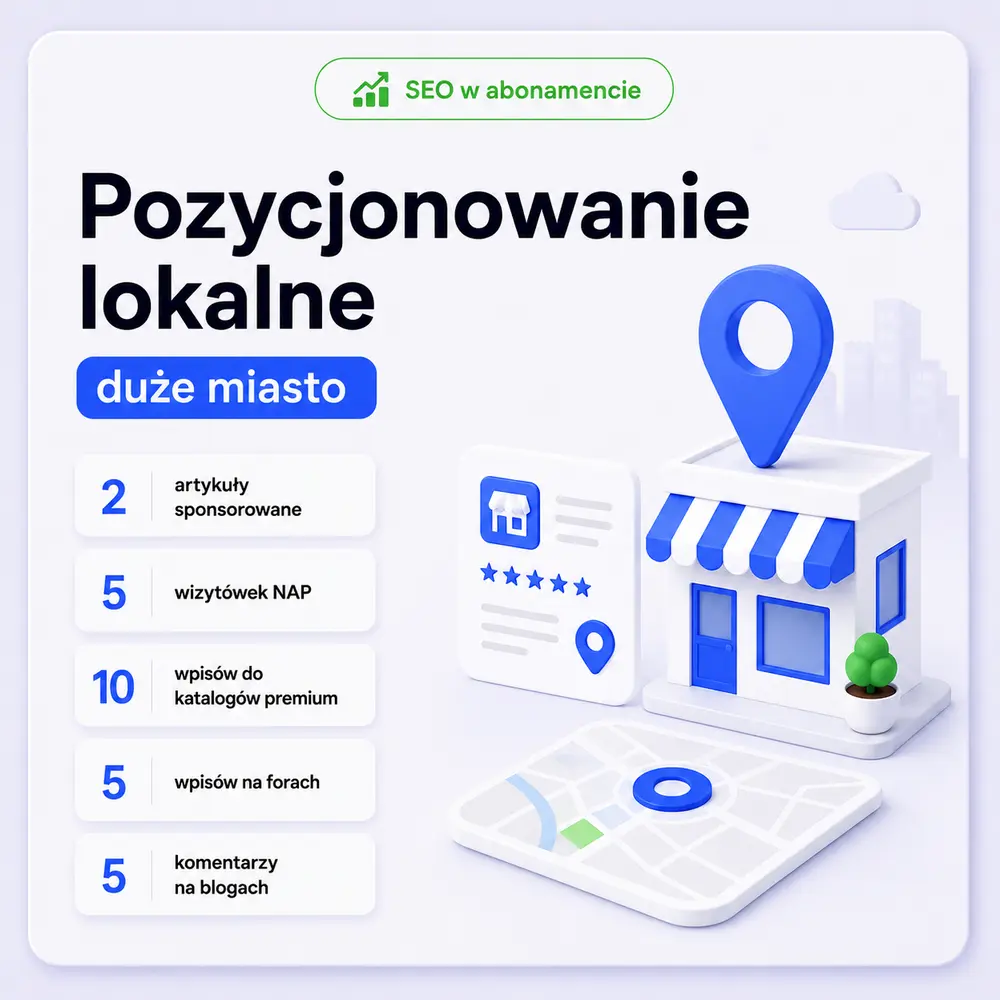 Pozycjonowanie lokalne – duże miasto