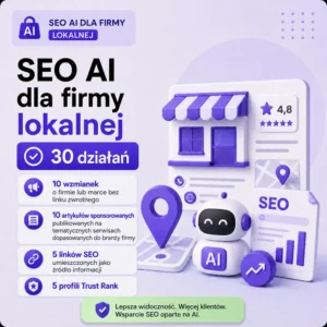 SEO AI dla firmy lokalnej - sklep SEO