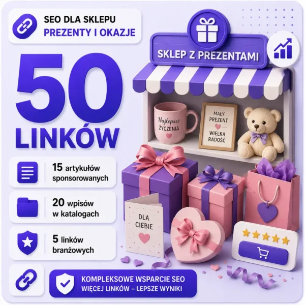 SEO dla sklepu Prezenty i okazje SEO dla sklepu Prezenty i okazje
