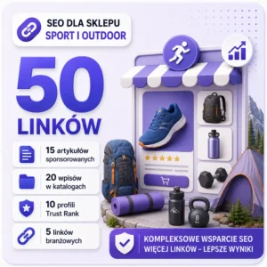 SEO dla sklepu Sport i outdoor - link building