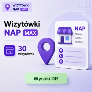 Wizytówki NAP MAX – 30 wizytówek