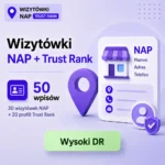 Wizytówki NAP + Profile Trust Rank – 50 wpisów